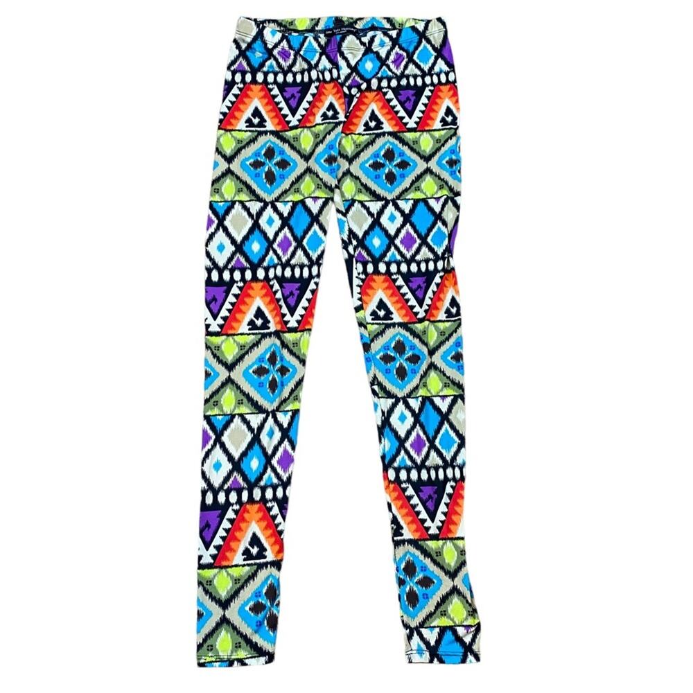 See You Monday Leggings Abstract Print Size Small Made in USA
